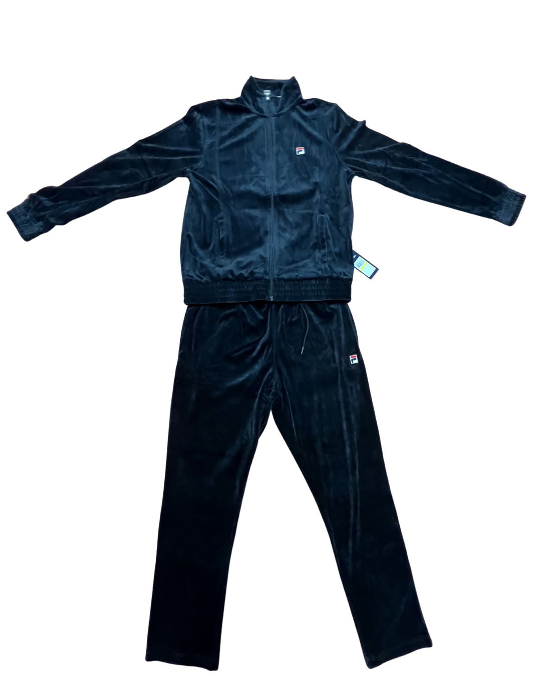 Blue velour fila tracksuit shop